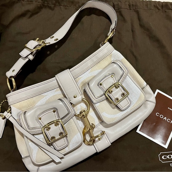 Coach Handbags - COACH No. A06K-7469 Signature Legacy Two Tone Bag